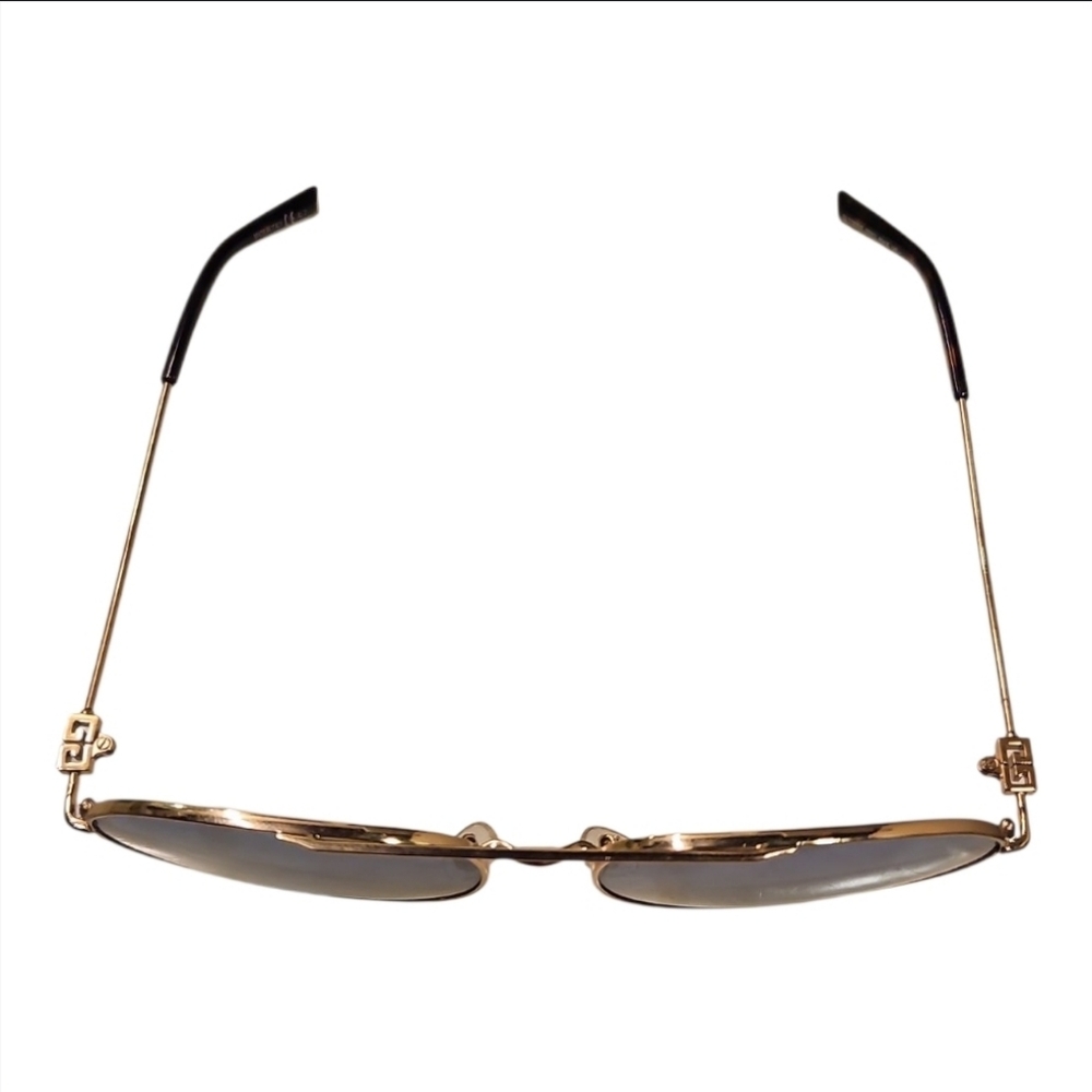 GIVENCHY | Gold Aviator Sunglasses with Blue / Grey Lenses Unisex ~ GV 7196/G/S - Picture 3 of 6